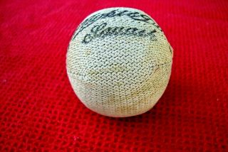 Vintage Wright & Ditson Squash Ball 1890 ' s Hand Stitched Ultra Rare Antique 4