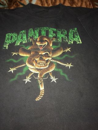 Vintage Pantera Cowboys From Hell Tour Shirt From 1996 Band Tee Sz Xl Winterland