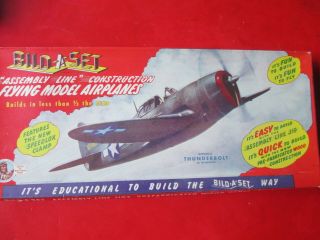 Vintage Rare Thunderbolt Bild - A - Set Flying Plane 36 " Wing Span Joe Ott (1944)