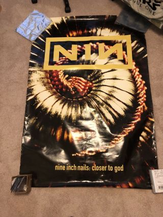 Nine Inch Nails Closer To God 1996 Promo Subway Poster Rare