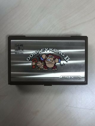 Vintage Nintendo Game And Watch Donkey Kong 2 Dual Screen - Good Shape And