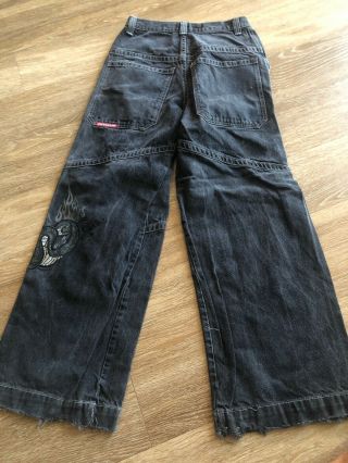 Vintage Mens JNCO Jeans Logo Double Pockets SZ 30 X 30 Snake 5