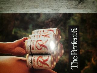 VINTAGE RAINIER BEER POSTER The Perfect 6. 2