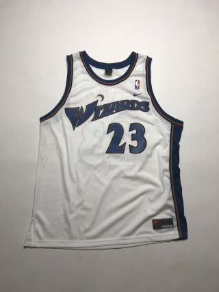 Vintage Nike Authentic Washington Wizards Micheal Jordan Jersey Size Xxl