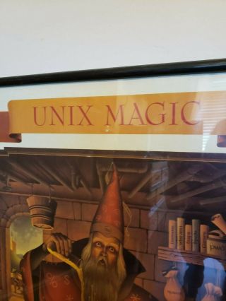 RARE 1986 UNIX MAGIC POSTER BY UNITECH 3