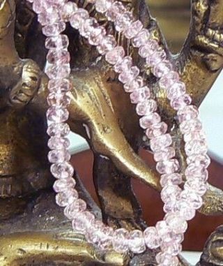Rare Natural Purple Pink Imperial Topaz Faceted Beads Strand 16.  25 " 52.  3ctw