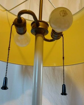 Vintage Mid Century Brass Stiffel Floor Lamp With Glass Table 54 