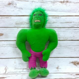 1978 Vintage Knickerbocker Toy Co Incredible Hulk Plush Doll 18 " Marvel Comics