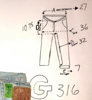 G316 VTG 90s USA Made Levis 701 Student Mom Jeans sz 29x32 (Mea 27x32) Like 501 2