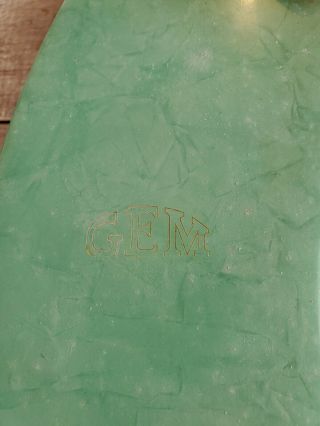 Vintage pearl green toilet seat by GEM 2
