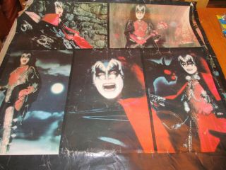 VINTAGE 1978 AUCOIN KISS COLLAGE POSTER BIG GENE SIMMONS CAMPUS CRAFT 3