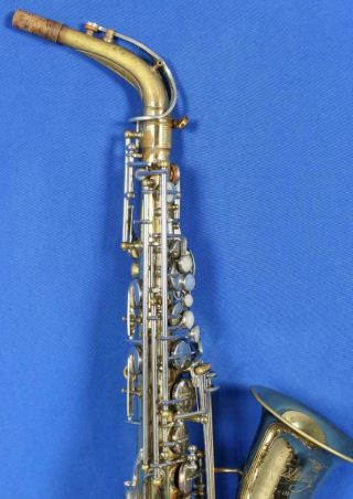 Vintage Armstrong 3000 Alto Saxophone Sax Woodwind Instrument w/ Case 4