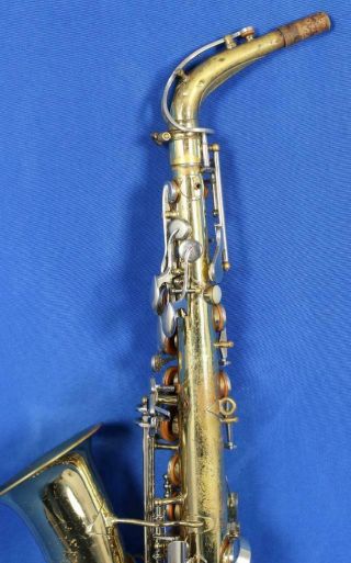 Vintage Armstrong 3000 Alto Saxophone Sax Woodwind Instrument w/ Case 8