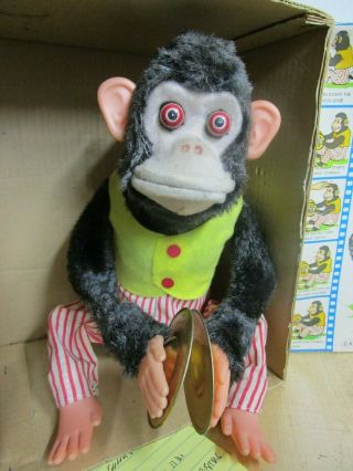 VINTAGE MUSICAL JOLLY CHIMP MONKEY BATTERY OPERATED BOX 2