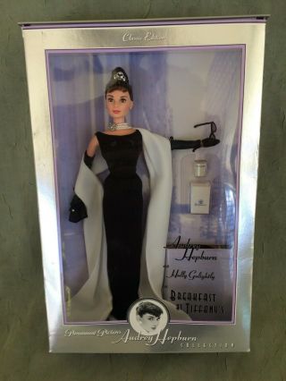 Mattel Audrey Hepburn Barbie Doll Black Givenchy Gown Breakfast At Tiffany 