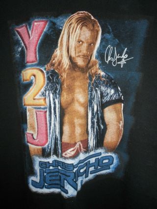 Vintage Wwf Wwe Y2j Chris Jericho T Shirt Size L Large