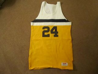 Marquette Warriors 1968 George Thompson Home Jersey Size 44 Sand Knit Rare