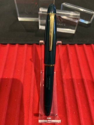 Rare Soennecken 100 Extra Green Celluloid Vintage Fountain Pen