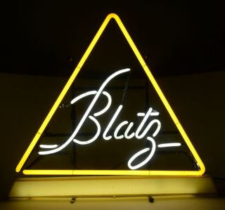 50s Vintage Blatz Beer Neon Bar Sign Lighted Light Up Mid Century Honky Tonk