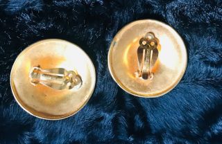 IMPECCABLY VINTAGE ROBERT LEE MORRIS GOLD PLATED CLIP EARRINGS 2