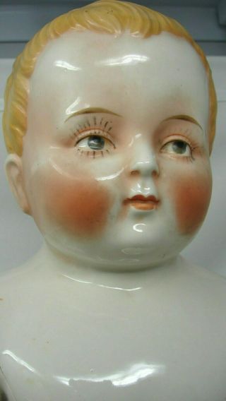 Antique 1800s Large 18 1/2 " Chubby Frozen Charlie Charlotte Doll 4 Repair