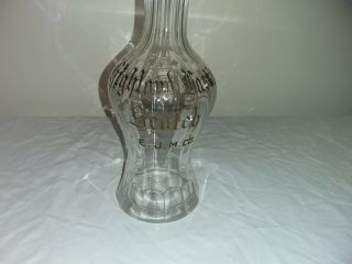 Vintage Etched Glass Decanter Highland Lassie Scotch E.  J.  M Co Liquor 12 