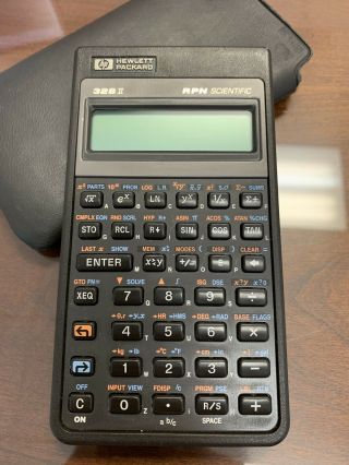 Vintage HP 32S II RPN Scientific Hewlett Packard Calculator w/Case. 3