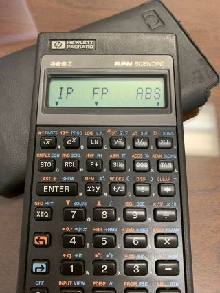 Vintage HP 32S II RPN Scientific Hewlett Packard Calculator w/Case. 8