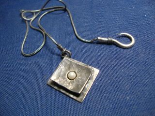 Grandmas Rare Didae Israel Sterling Silver Big Chunky Necklace