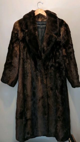 Vintage Roberts Neustadter Furs Womens Full Length Mink Coat Xl