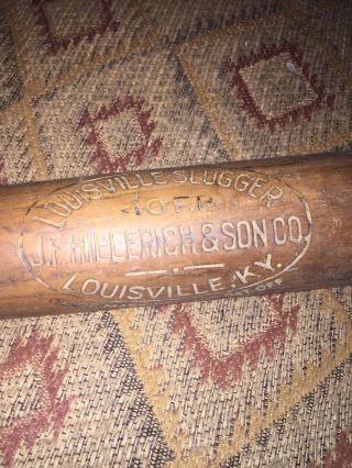 Vintage Louisville Slugger J.  F.  Hillerich & Son Co 40 F.  B.  Frank Baker Bat Decal
