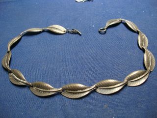 Ultra Rare H.  S.  Hermann Siersbol Denmark Sterling Silver Big Necklace