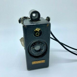 Ansco Memo Camera Half - Frame Box Camera With Agfa Anastigmat Lens Vintage