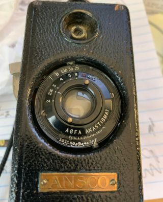 ANSCO Memo Camera Half - Frame Box camera with Agfa Anastigmat lens VINTAGE 5