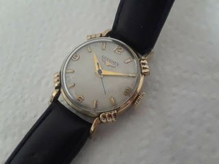 Vintage Wristwatch Longines 17 J Cal 23zs Textured Dial Swiss Fancy Lugs