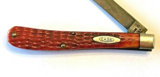 VINTAGE 1960’S CASE XX SLlMLINE TRAPPER RED BONE POCKET KNIFE SPEY BLADE RARE 2