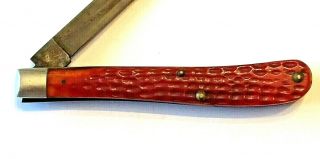 VINTAGE 1960’S CASE XX SLlMLINE TRAPPER RED BONE POCKET KNIFE SPEY BLADE RARE 6