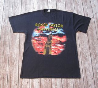 Roger Taylor : Official 1994 Vintage Happiness Tour Concert Album T - Shirt Queen