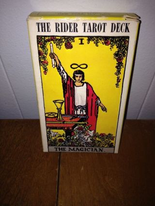 Vintage 1971 The Rider Tarot Deck Cards Waite Complete Made In Switzerland Rare