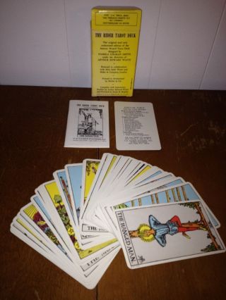 Vintage 1971 The Rider Tarot Deck Cards Waite Complete Made in Switzerland Rare 4