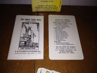 Vintage 1971 The Rider Tarot Deck Cards Waite Complete Made in Switzerland Rare 5
