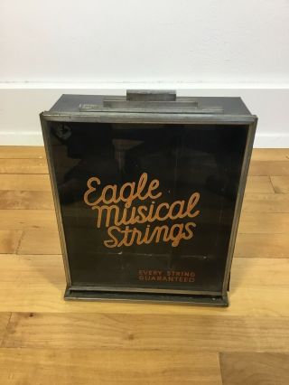 Vintage Eagle Musical Strings Display Gibson Fender Memorabilia