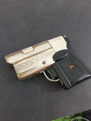 Vintage & Unusual Clicko Gun Shaped Pocket Lighter - Made In Germany