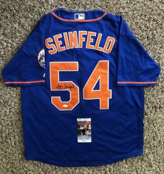 Jerry Seinfeld Signed York Mets Jersey Jsa Actor Comedian Rare Proof