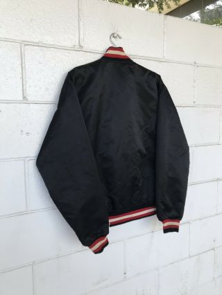 Vintage Starter Portland Blazers Satin Bomber Jacket Made In USA - Mens Large 4