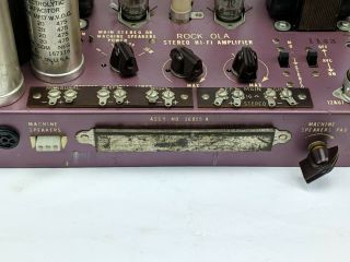 Vintage Rockola Stereo Amplifier 36855 A - jukebox hi - fi rhapsody rock ola 4