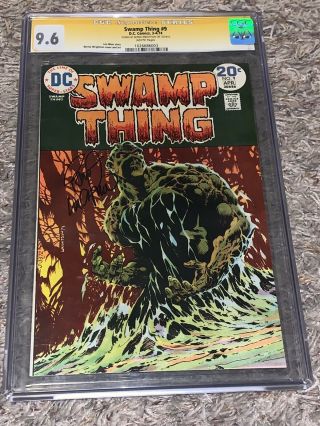1974 Swamp Thing 9 Bernie Wrightson Signature Ss Cgc 9.  6 White Pages Rare Wein