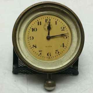 Vintage 1924 Stewart Elgin Car Clock 8 Day