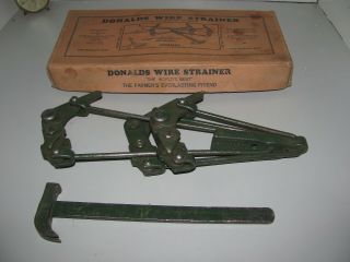 Vintage Donalds Fence Wire Strainers Worlds Best Great Condtion