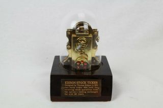 Vintage Edison Stock Ticker Figural Table Lighter Advertising Mcgraw - Edison Co.
